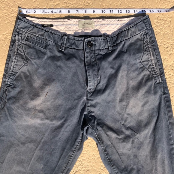 Scotch & Soda Warren Chinos Navy Blues flood cut - Picture 4 of 12